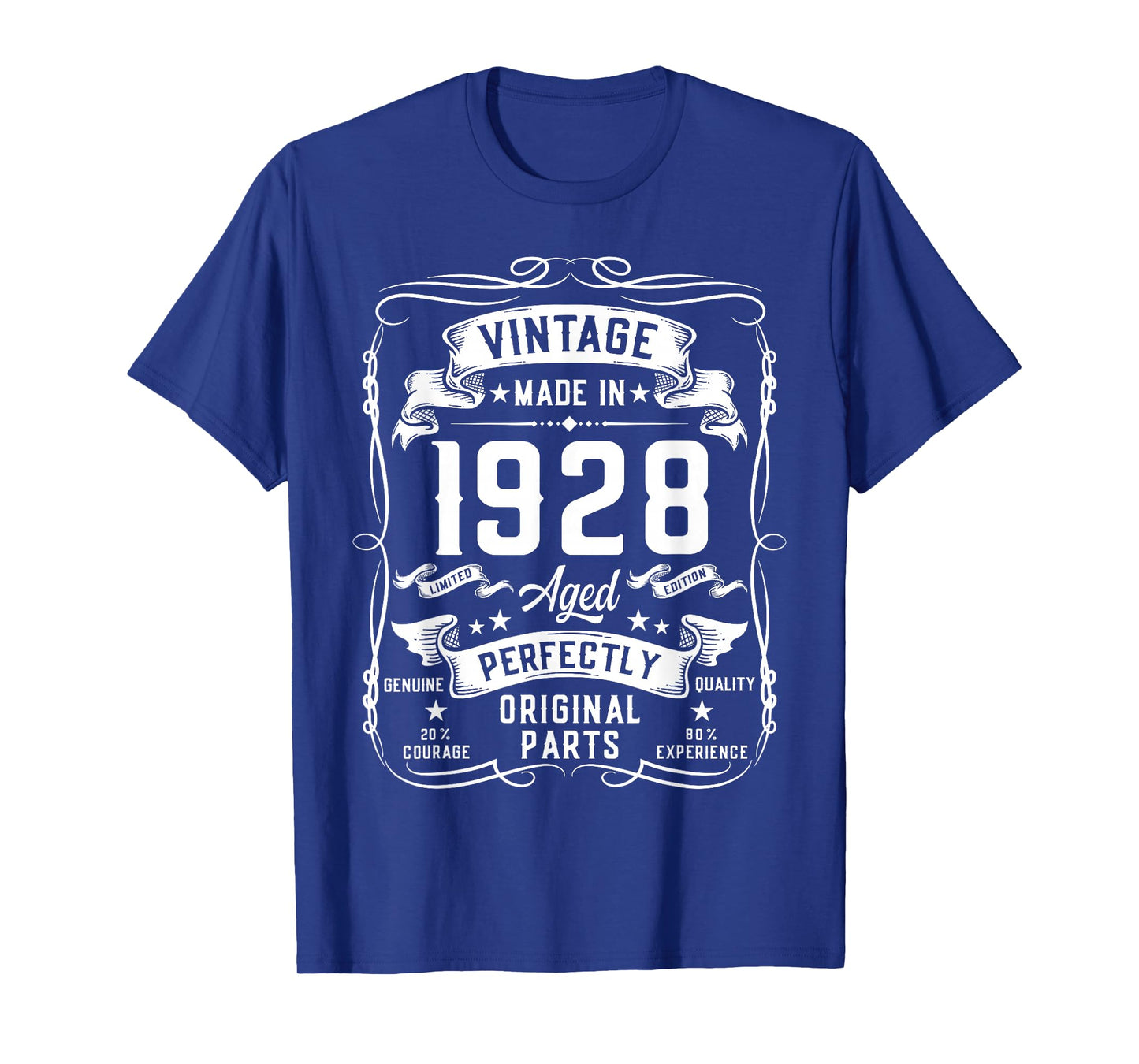 Vintage 1928 98yr 98th Birthday Gifts for Men 98 Years Old T-Shirt