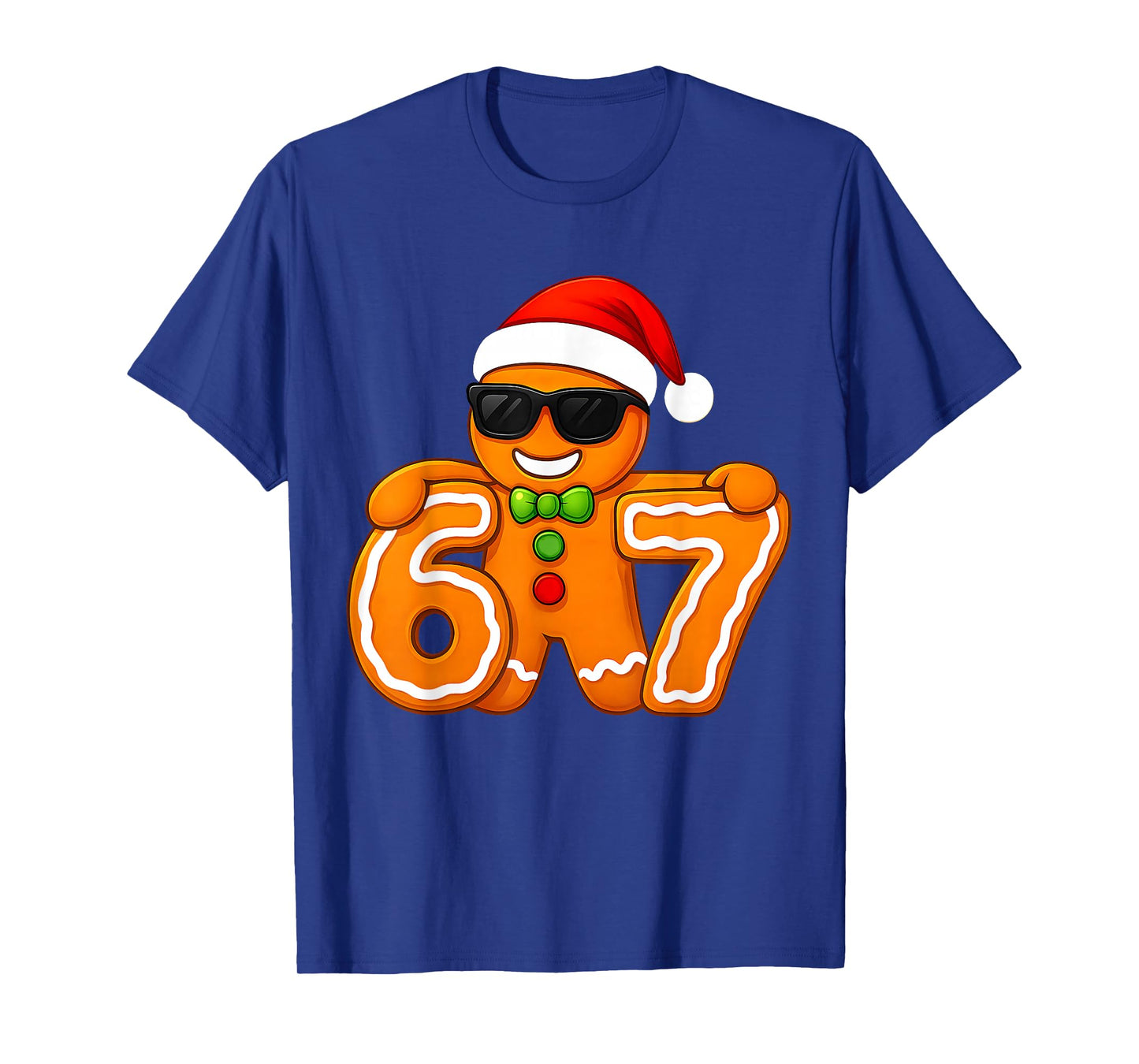 Funny 67 Christmas 6 7 Gingerbread Six Seven for Kids Boys T-Shirt