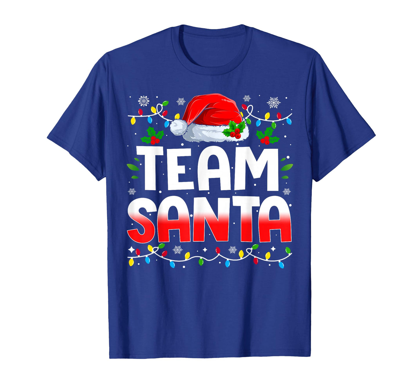 Team Santa Claus Christmas Family Matching Pajama Funny Xmas T-Shirt
