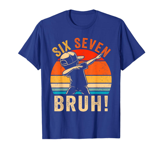 67 Meme 6 7 Numbers Dabbing Six Seven Bruh Funny Boys Kids T-Shirt
