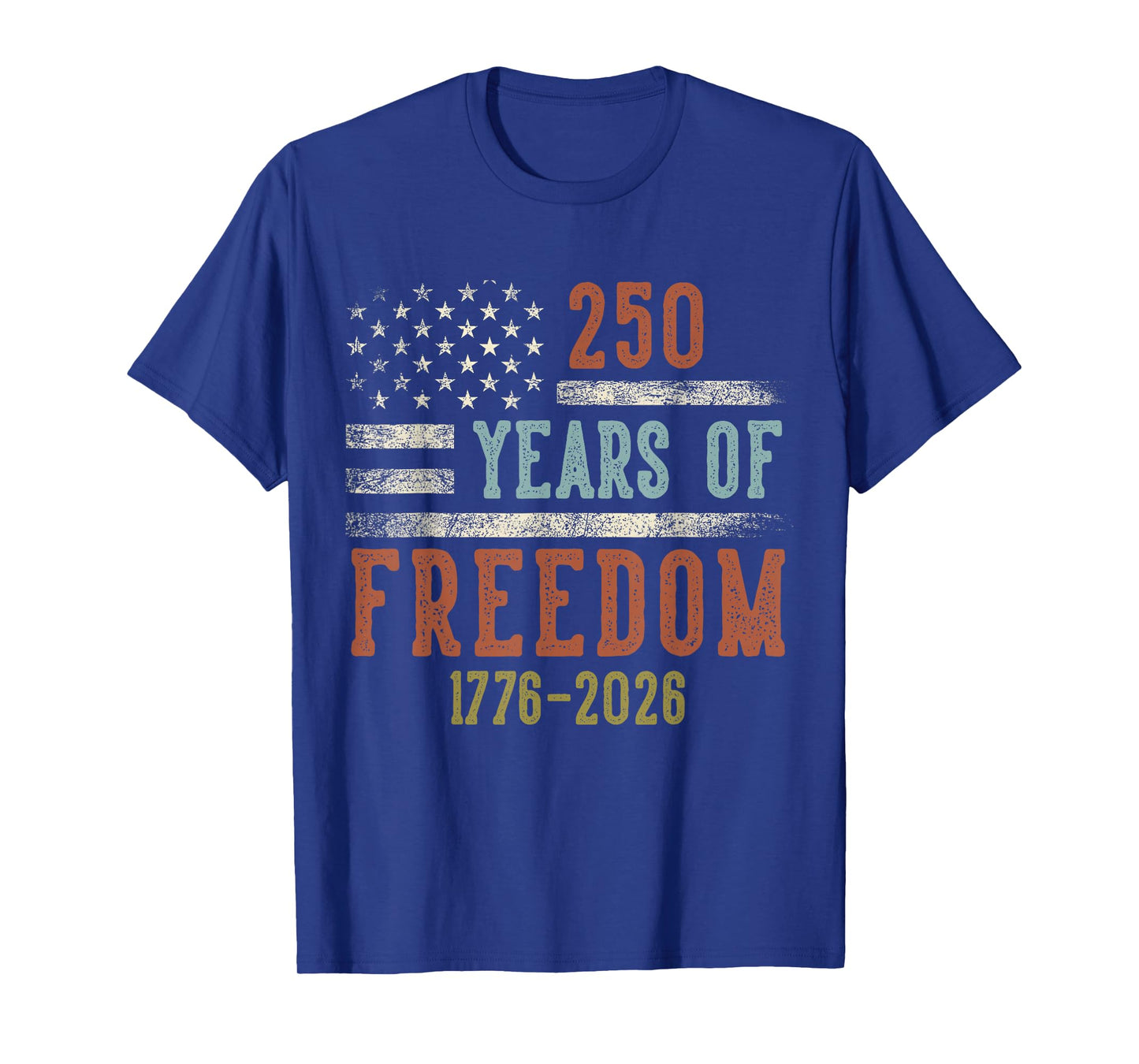 250 Years of Freedom 1776-2026 USA Birthday Gifts Veterans T-Shirt