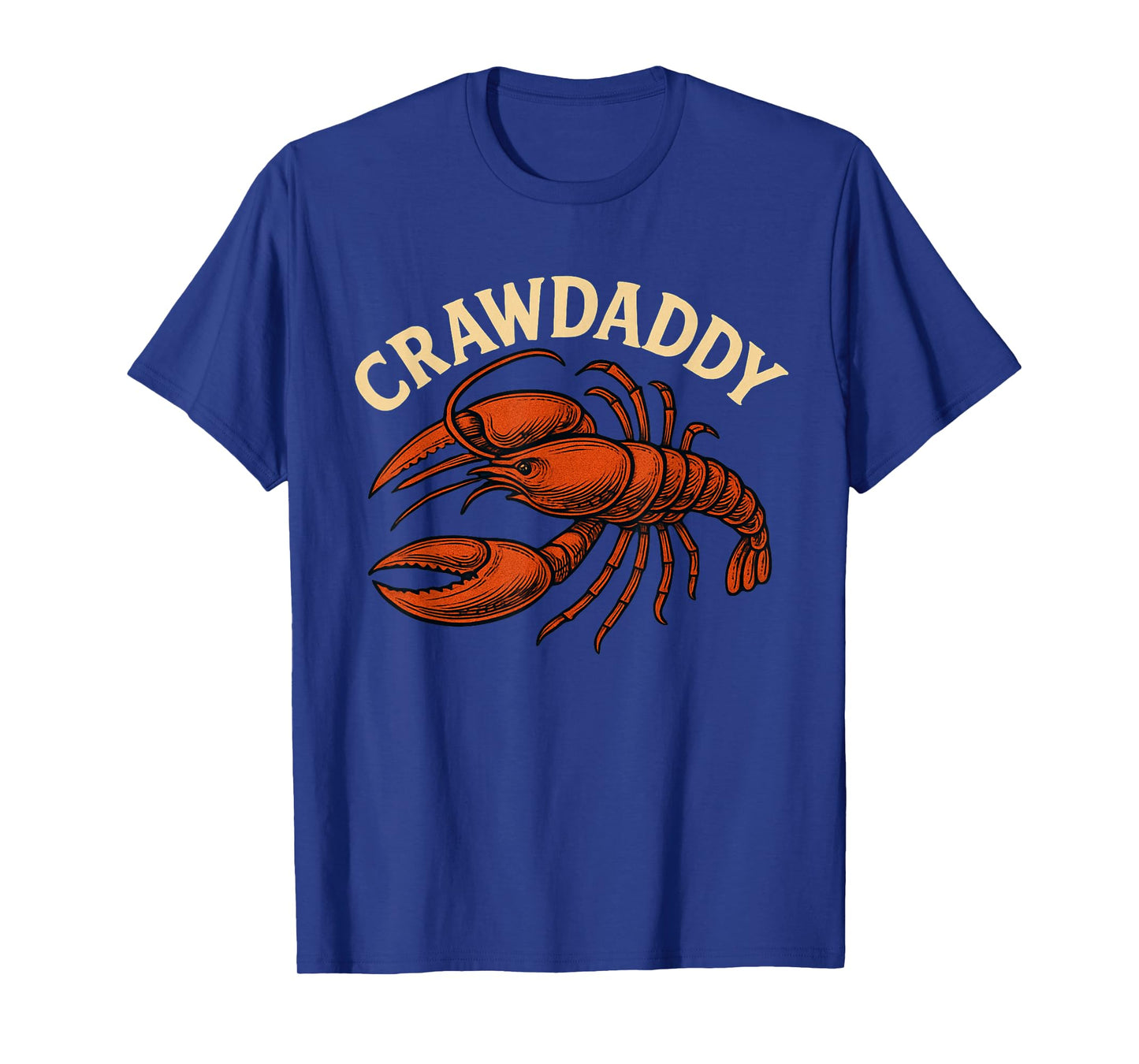 Funny Craw Daddy Crawfish Boil Dad Crawdad Vintage Party Men T-Shirt