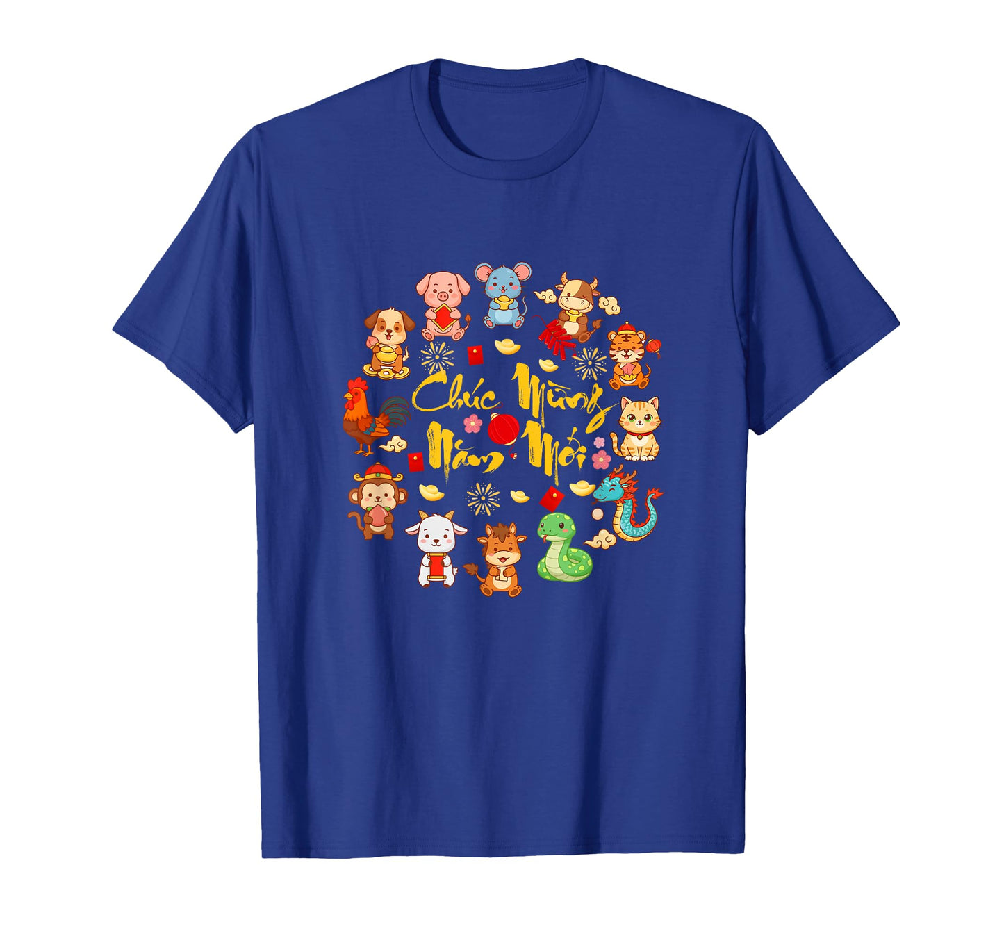 Chuc Mung NAM Moi Lunar New Year Vietnamese 12 Zodiac Sign T-Shirt