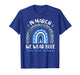 in March We Wear Blue Ribbon Rainbow Colon Cancer Awareness T-Shirt