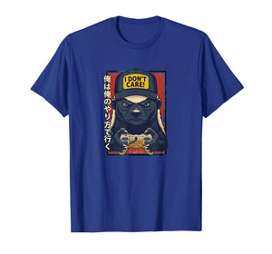 I Don’t Care - Honey Badger Gamer Design T-Shirt