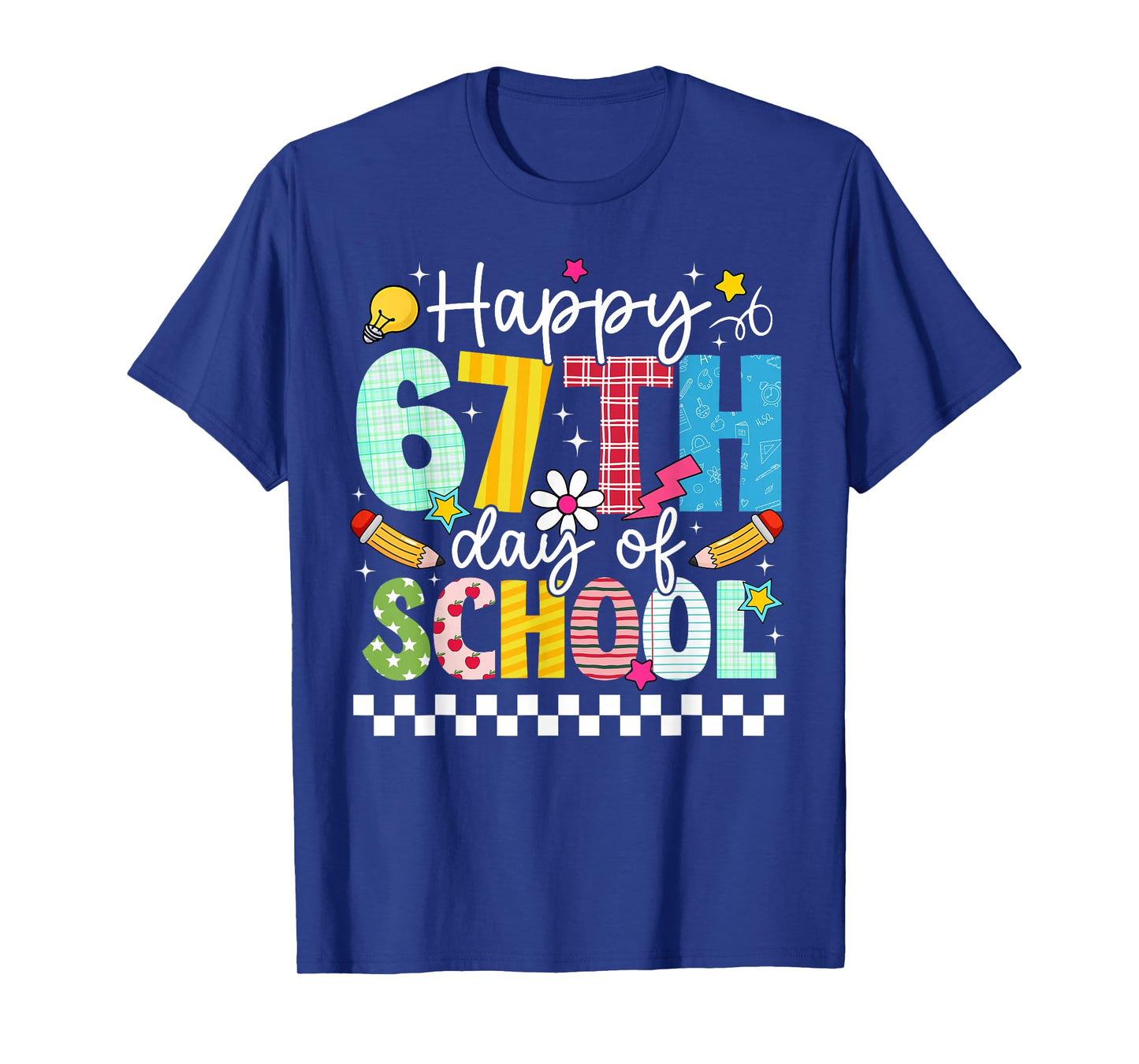 Happy 67th Day of School Funny 6 7 Meme Boy Girl Teacher T-Shirt