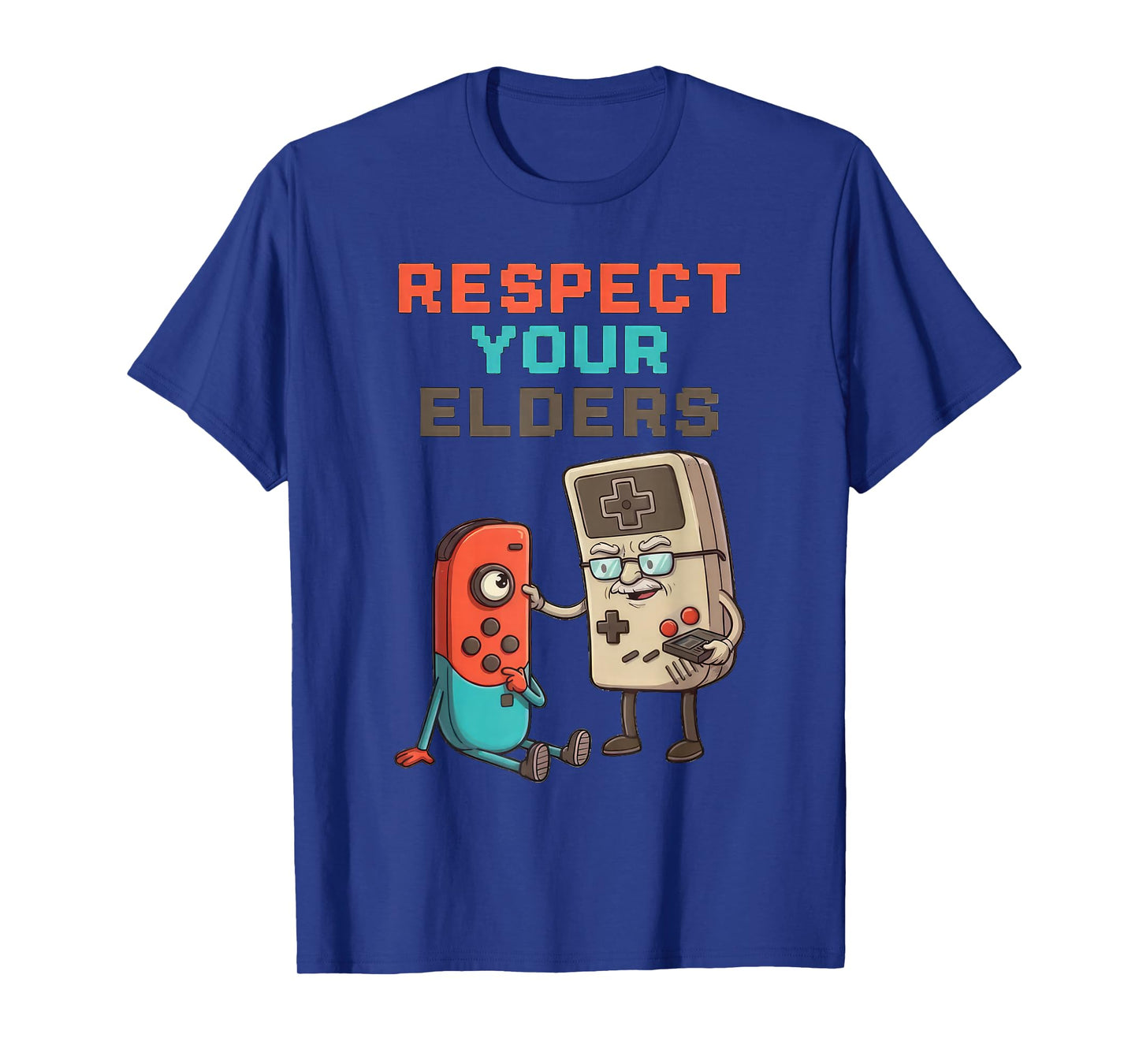 Respect Your Elders Gaming Control Retro Funny Gamer T-Shirt