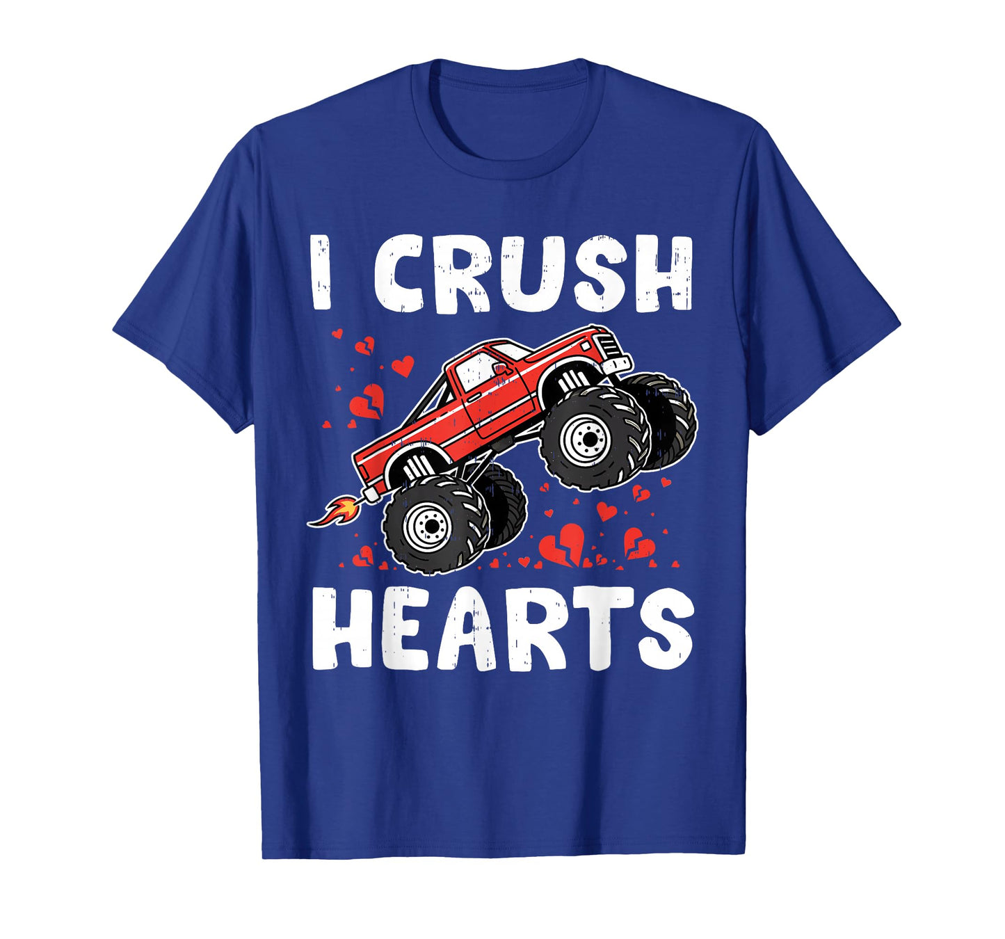 Funny Boys Valentines Monster Truck Tee Kids Toddlers Teens T-Shirt