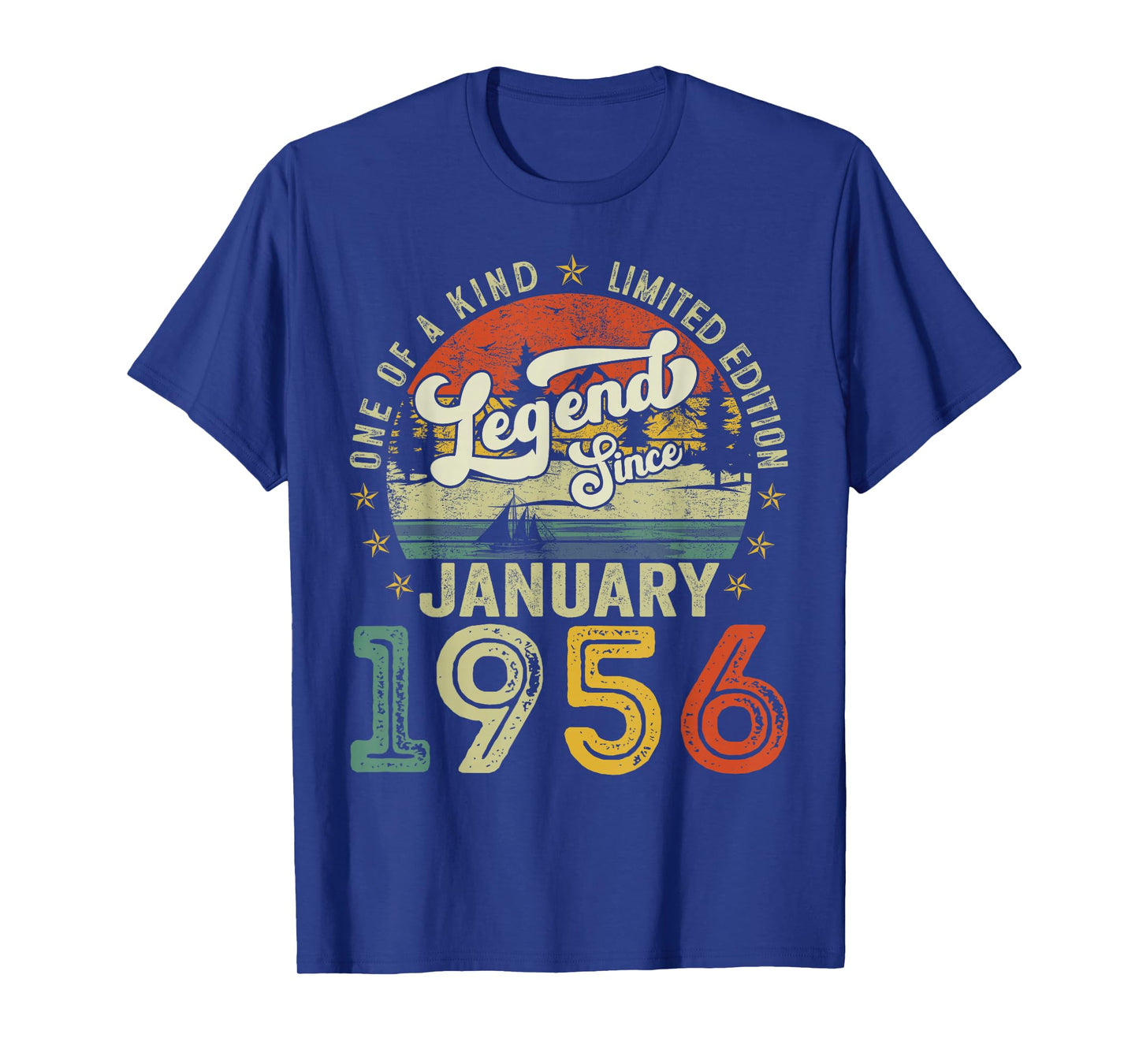 Legends Since January 1956 Vintage Retro 70th Birthday Men T-Shirt