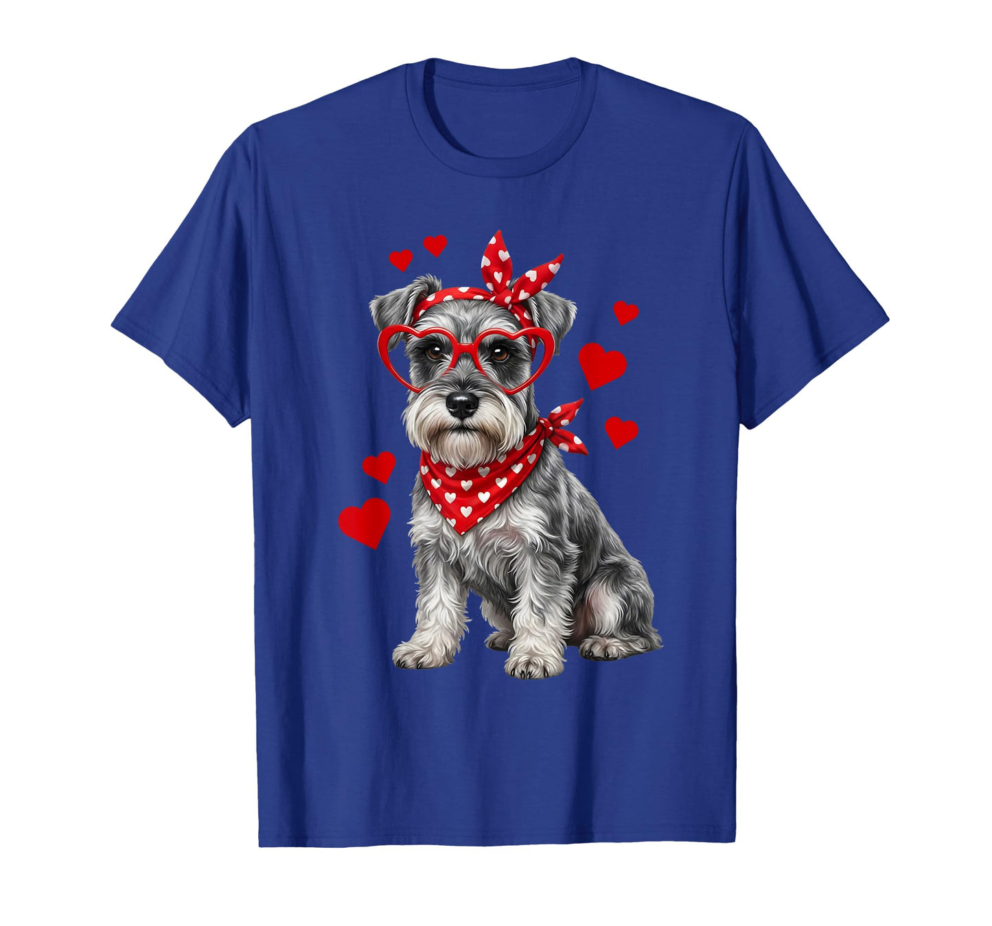 Miniature Schnauzer Valentines Day Dog Lover Heart T-Shirt