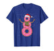 Snowman Donut Lover Xmas Baking Funny Doughnut Christmas T-Shirt