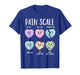 Pain Scale Heart Pain Assessment Nurse Triage Valentines Day T-Shirt