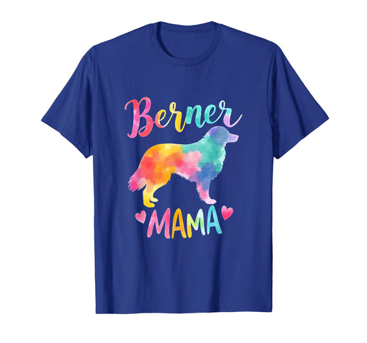 Mountain Dog Mama Colorful Bernese Mountain Dog Mom T-Shirt