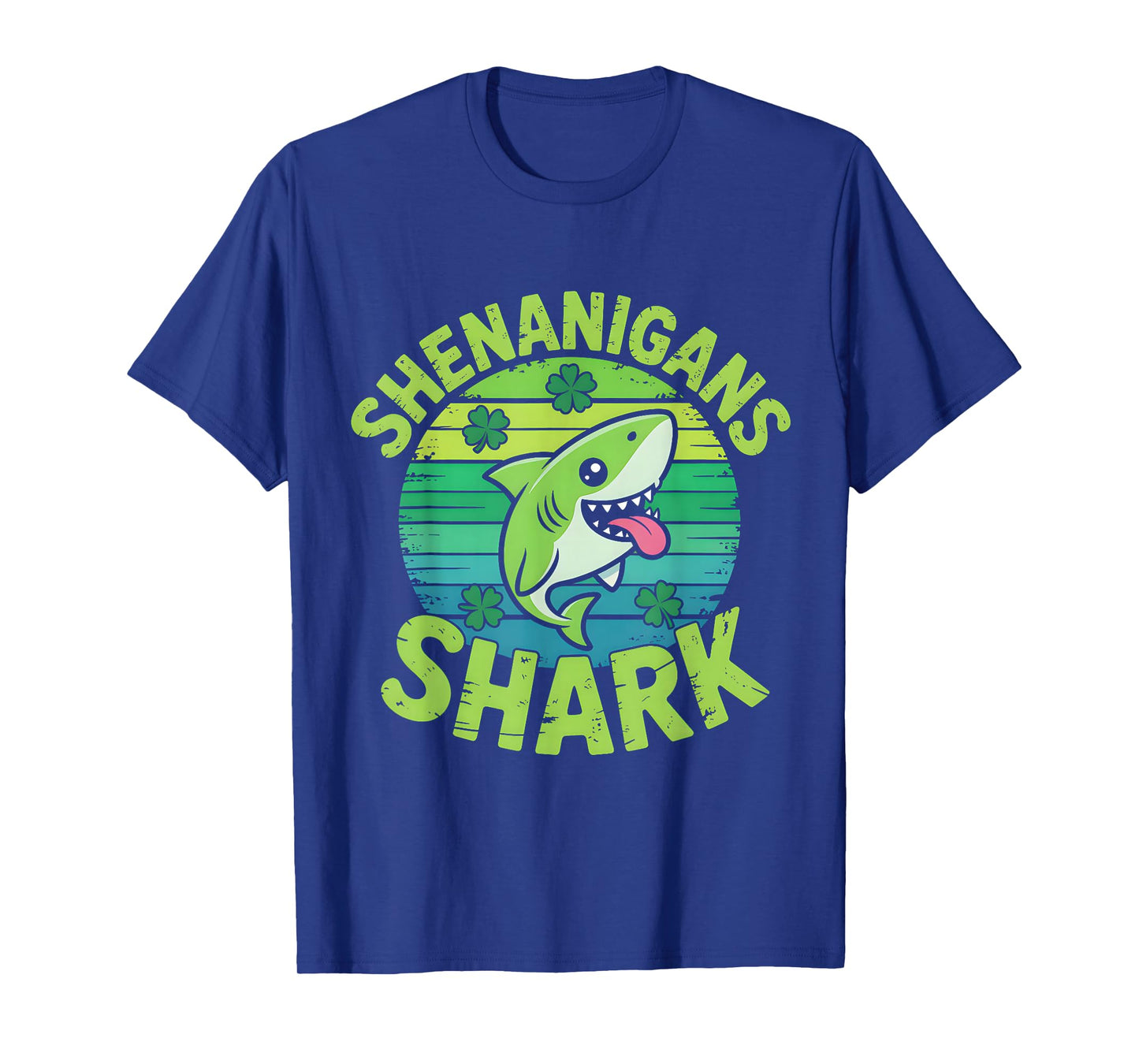 Shark St Patricks Day Shark Shenanigans Cute Animal Lover T-Shirt