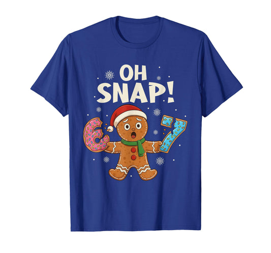 Gingerbread Six Seven 67 Bruh 6 7 Christmas Girl Boys Kids T-Shirt
