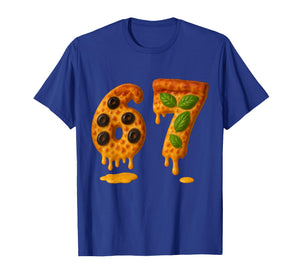 67 Ice Pizza Meme Funny Six Seven Cool T-Shirt