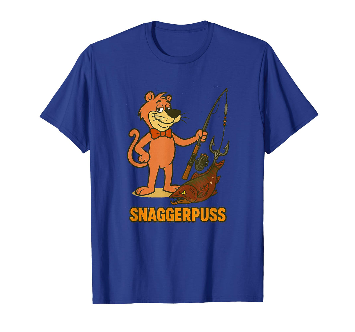 Snaggerpuss Sagger Puss Funny Steelhead and Salmon Fishing T-Shirt