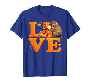 Hang in There Punch Monkey Cute Baby Macaque Plush Friend T-Shirt