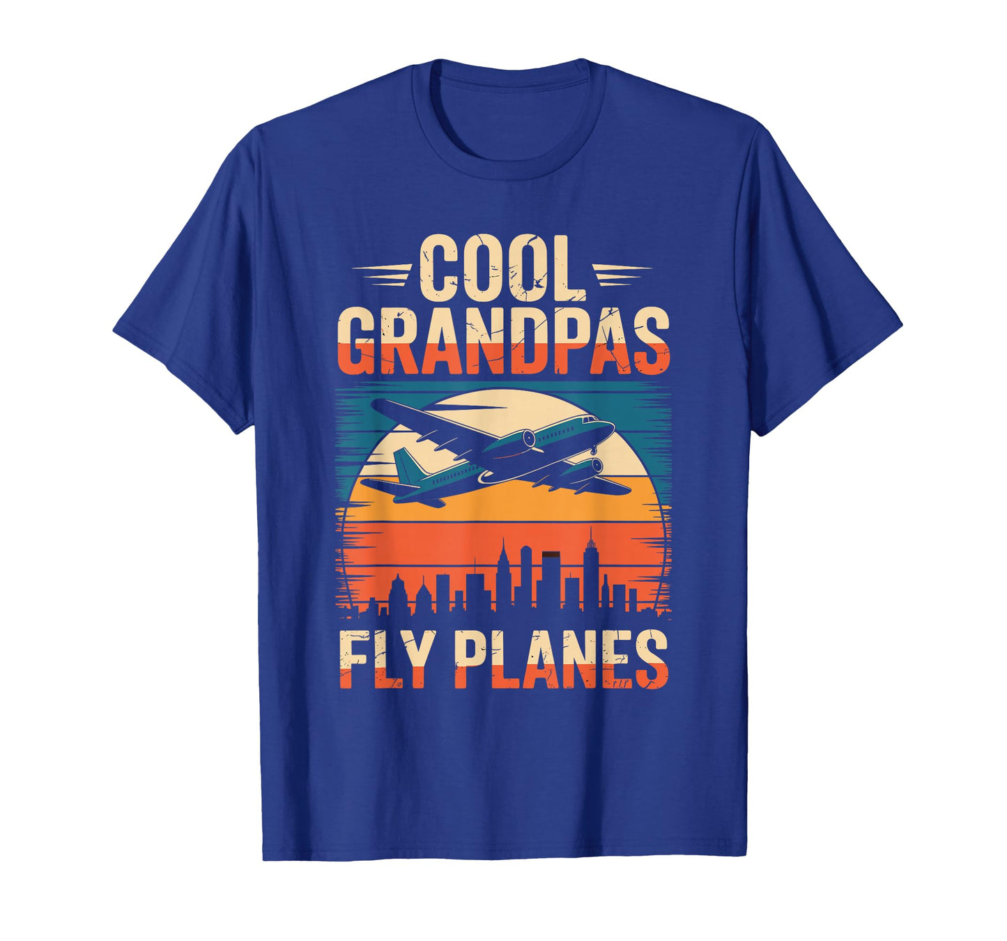 Cool Grandpas Fly Planes Airplane Pilot T-Shirt