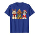 Retro Christmas Cockapoo Santa Reindeer Dog Lover T-Shirt