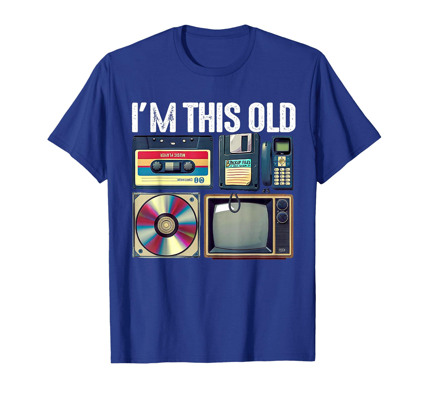 Funny I’m This Old Retro Cassette Tape 80s 70s Birthday Men T-Shirt