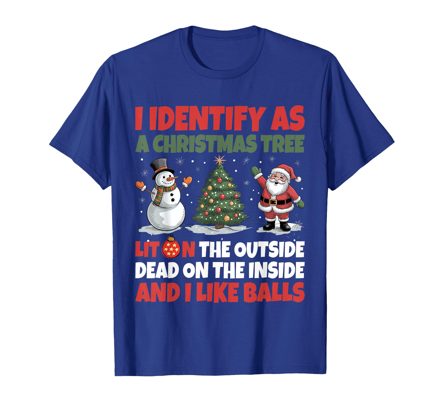 I Identify As A Christmas Tree Lit On The Outside T-Shirt