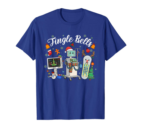 Jingle Bells ER Nurse Funny Christmas Tech Nursing T-Shirt
