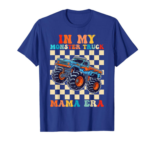 Groovy in My Monster Truck Mama Era Monster Truck Mom T-Shirt