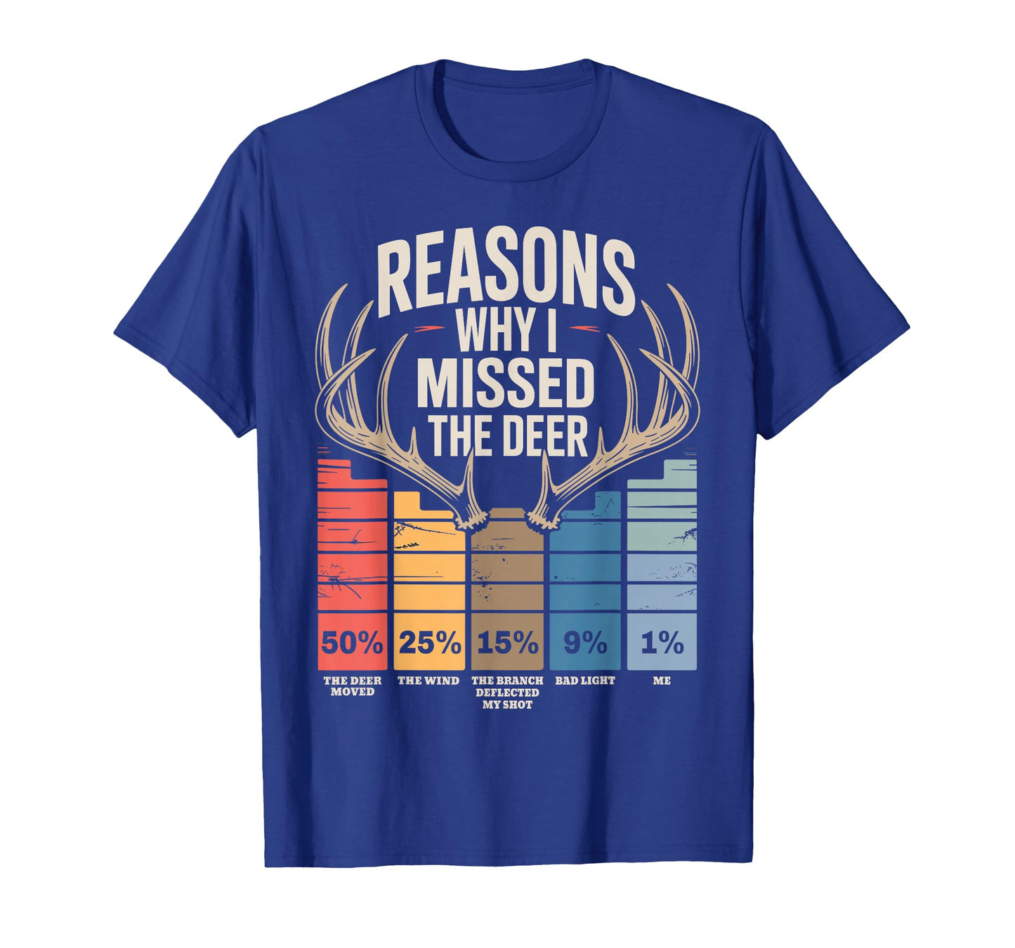 Funny Hunter Reasons Why I Missed The Deer Hunting T-Shirt