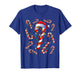 Christmas Candy Cane Santa Xmas Kids Toddler Youth Women Men T-Shirt