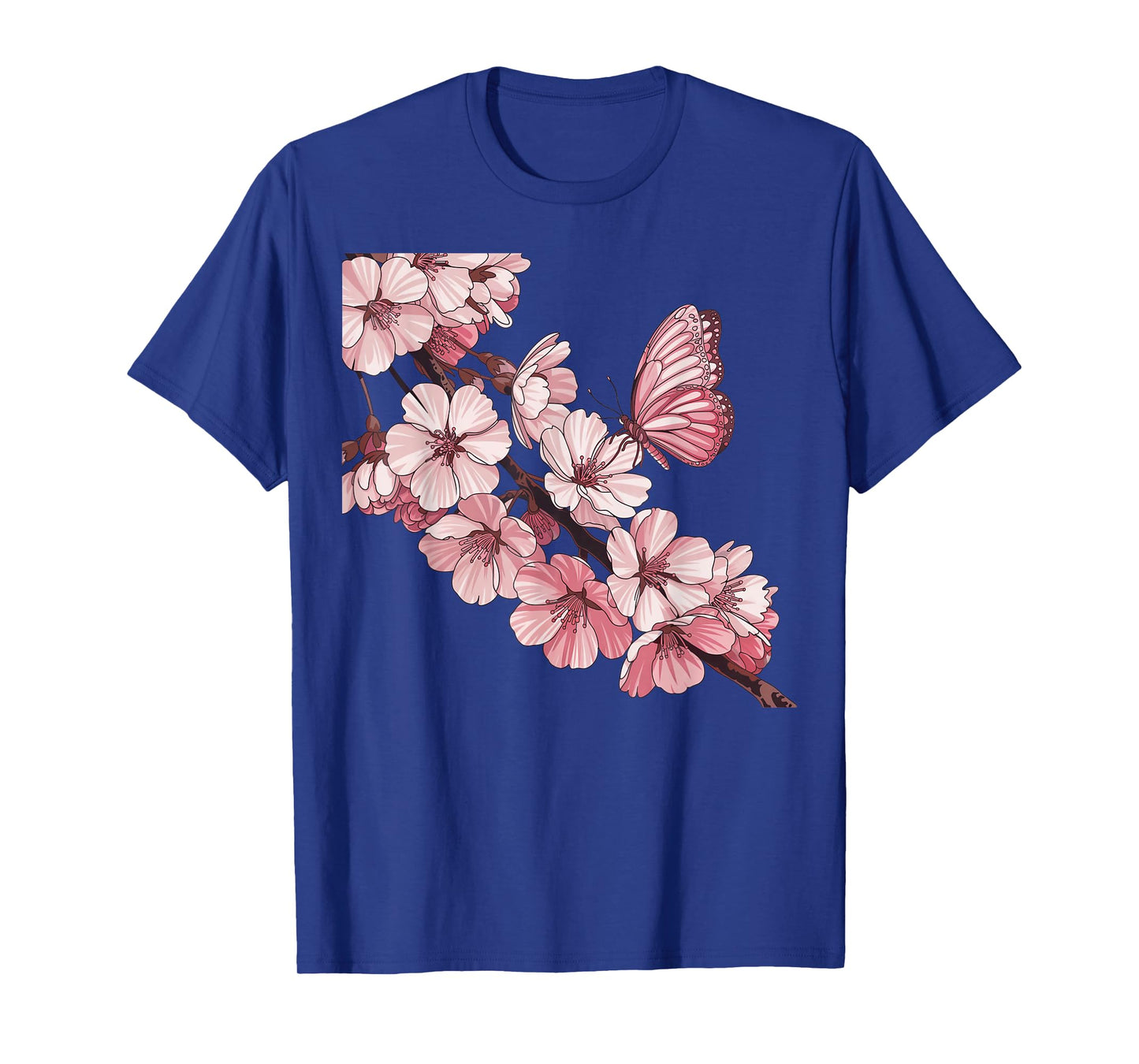 Sakura Blossom and Butterfly Japanese Art and Cherry Blossom T-Shirt