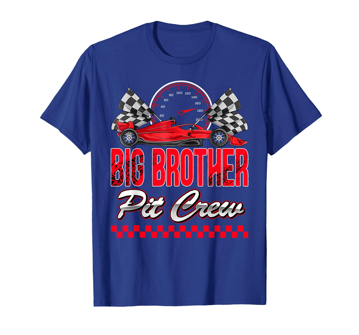 Big Brother Pit Crew Racing Family Race Car Birthday Boy T-Shirt