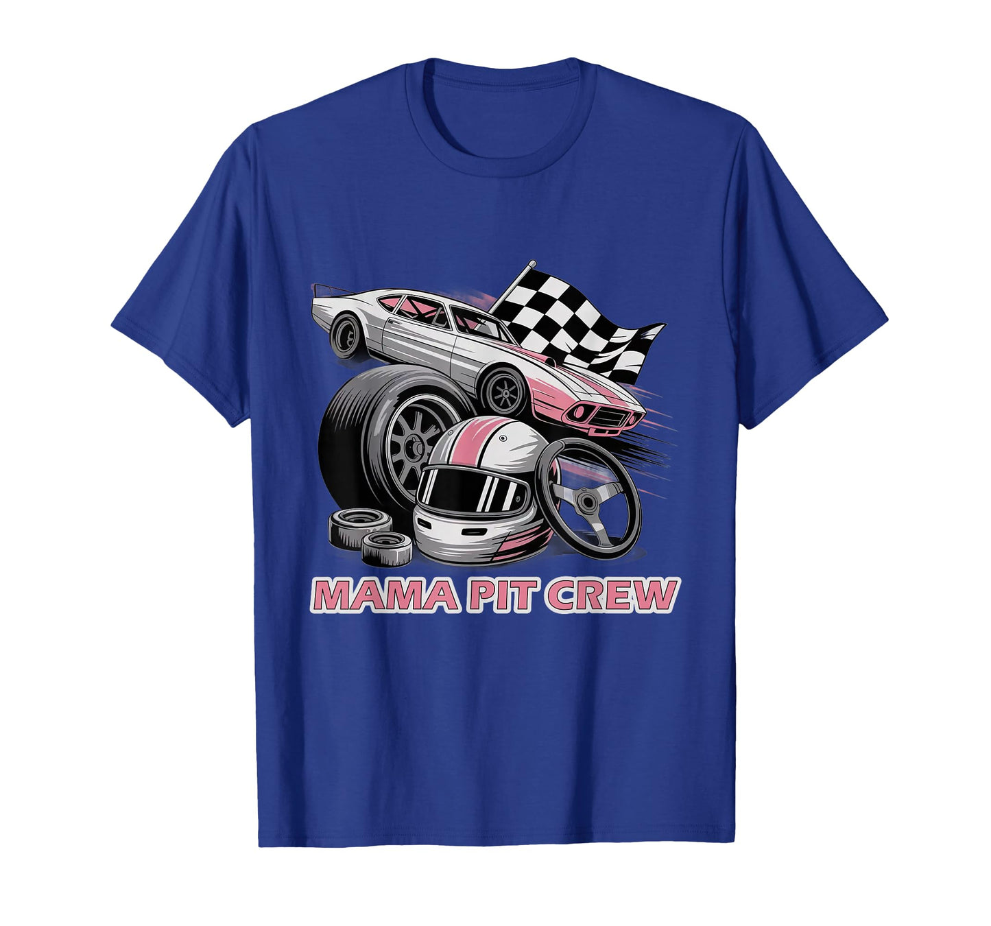 Mama Pit Crew Race Car Birthday Family Racing T-Shirt