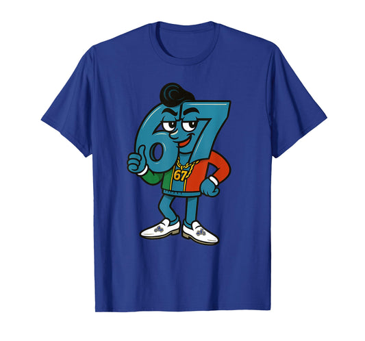 Retro Six Seven Sessantasette 67 Meme Funny Italian Brainrot T-Shirt