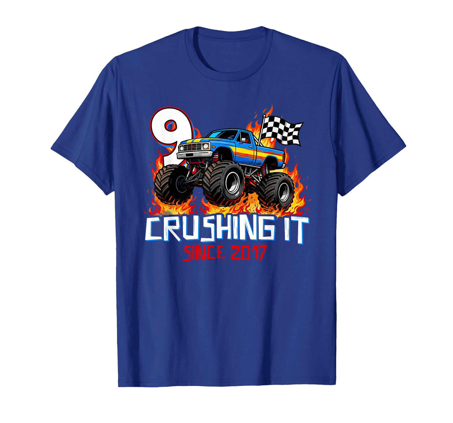 Crushing It Since 2017 Nine 9th Birthday Boys 9 Years Old T-Shirt