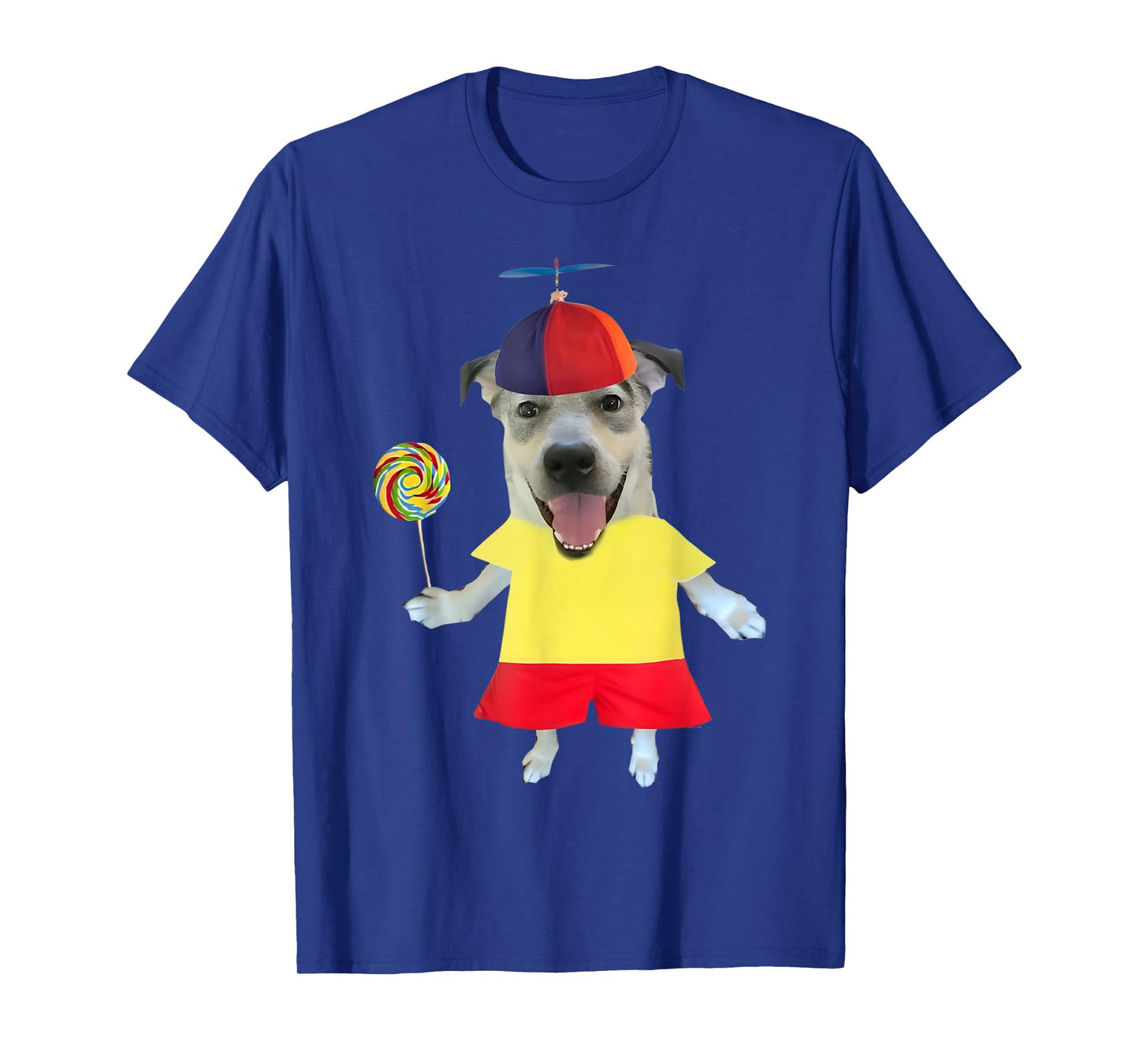 Funny Silly Dog with Lollipop Meme for Men Women Kids T-Shirt