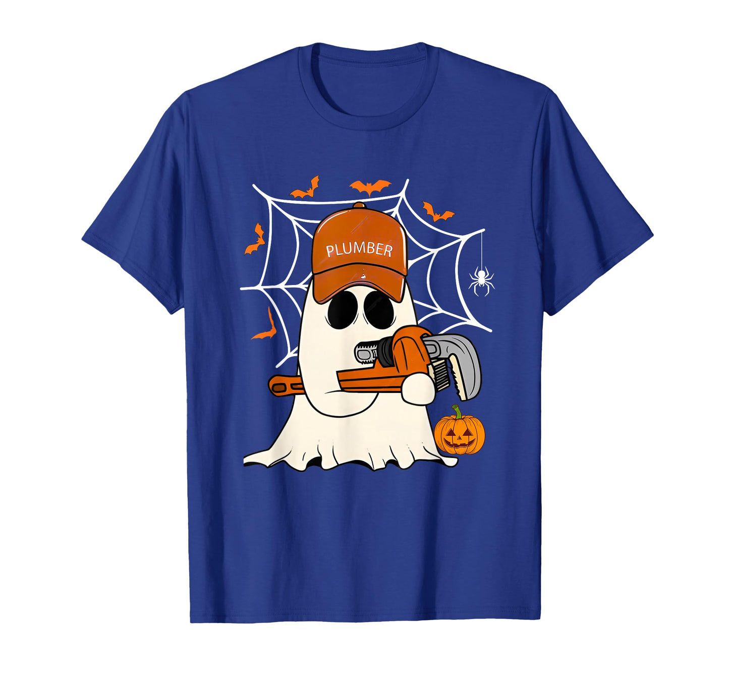 Ghost Plumber Funny Plumbing Halloween Costume for Plumbers T-Shirt