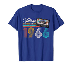 Vintage 1966 Cassette Tape 60th Birthday 60 Years Old Men T-Shirt