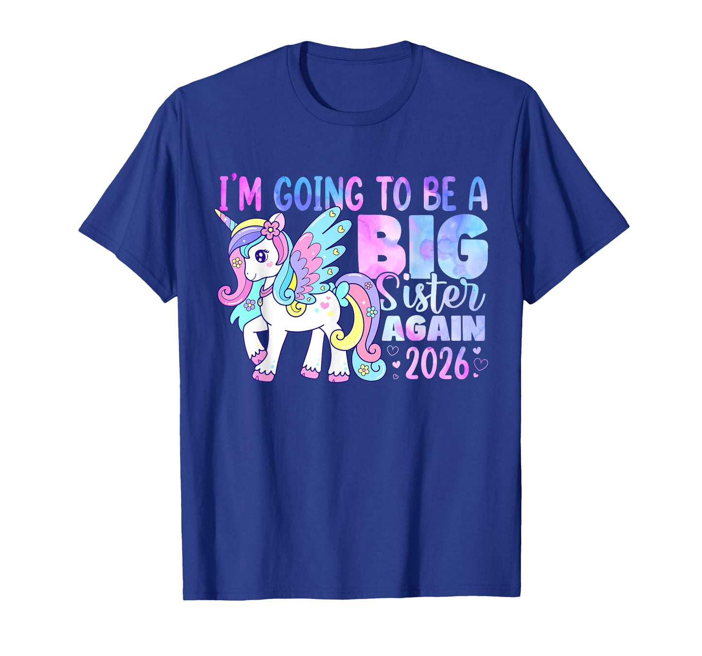 Promoted to Big Sister Est 2026 for Girls Unicorn Cute T-Shirt