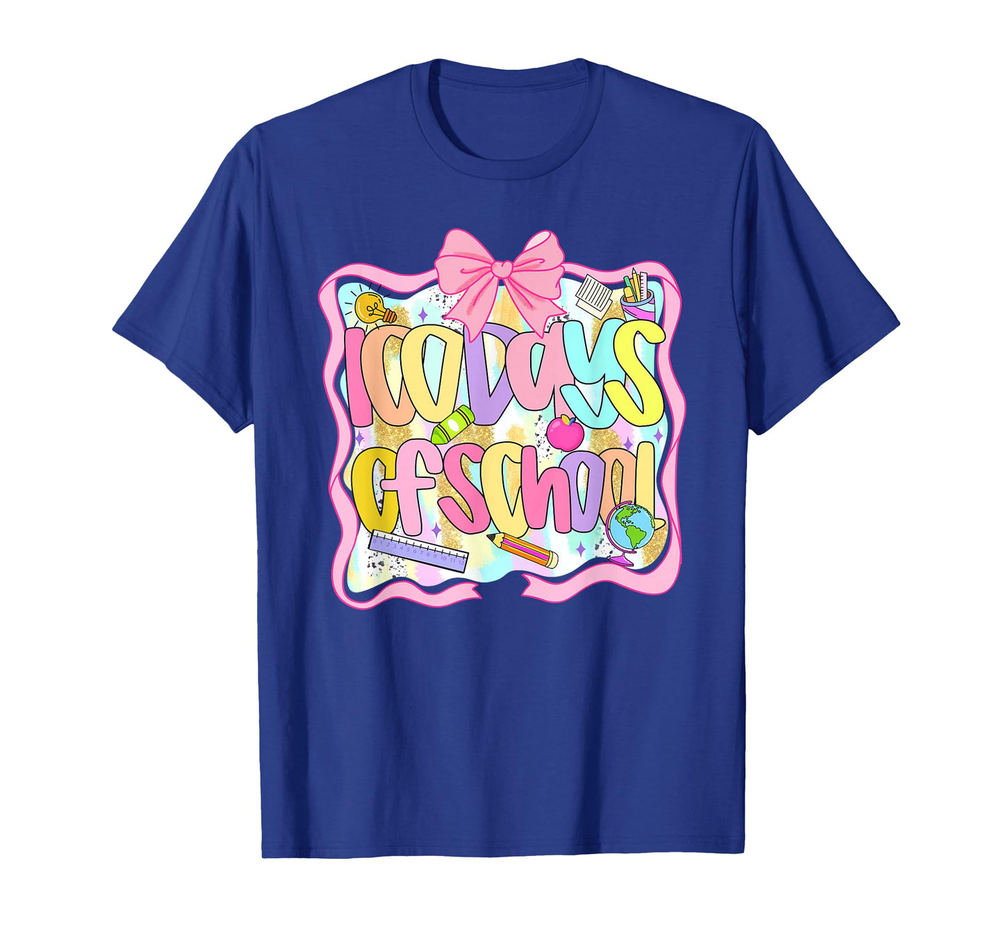 100 Days of School Preppy 100th Day of School Teachers Girls T-Shirt