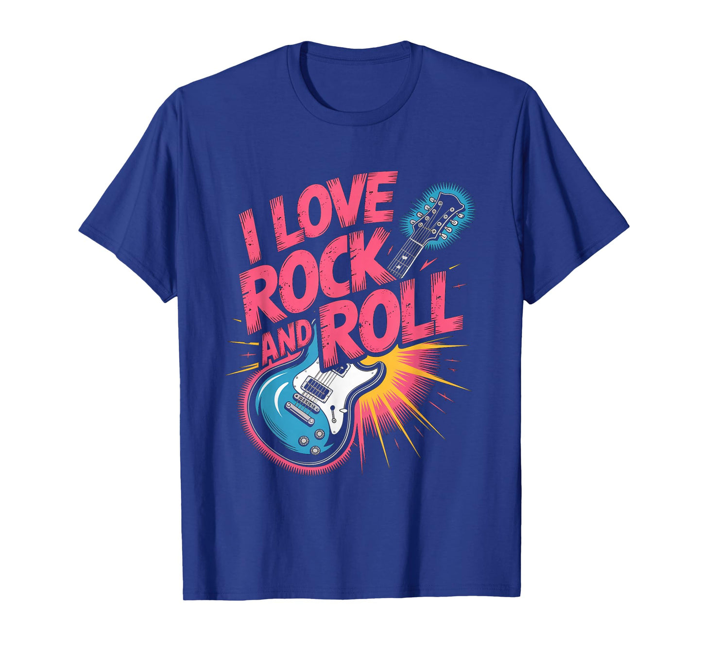 I Love Rock and Roll Guitar Enthusiasts T-Shirt