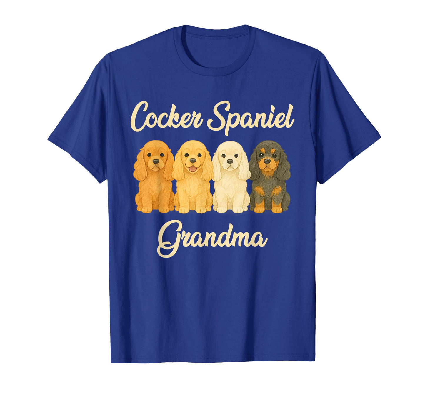 Cocker Spaniel Grandma Cute Dog Lover Gift Funny Puppy Owner T-Shirt