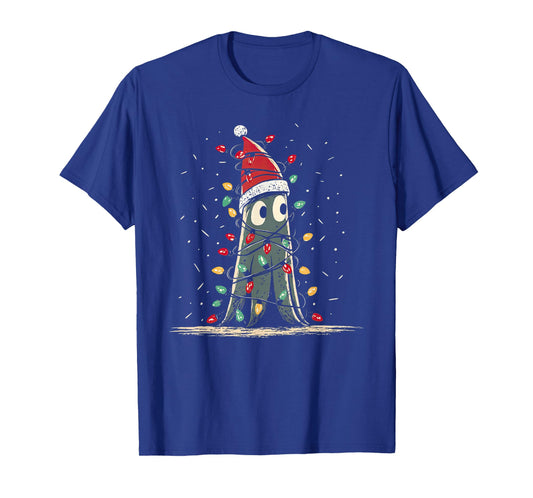 Funny Squid Christmas Graphics Animal Lights Lover T-Shirt