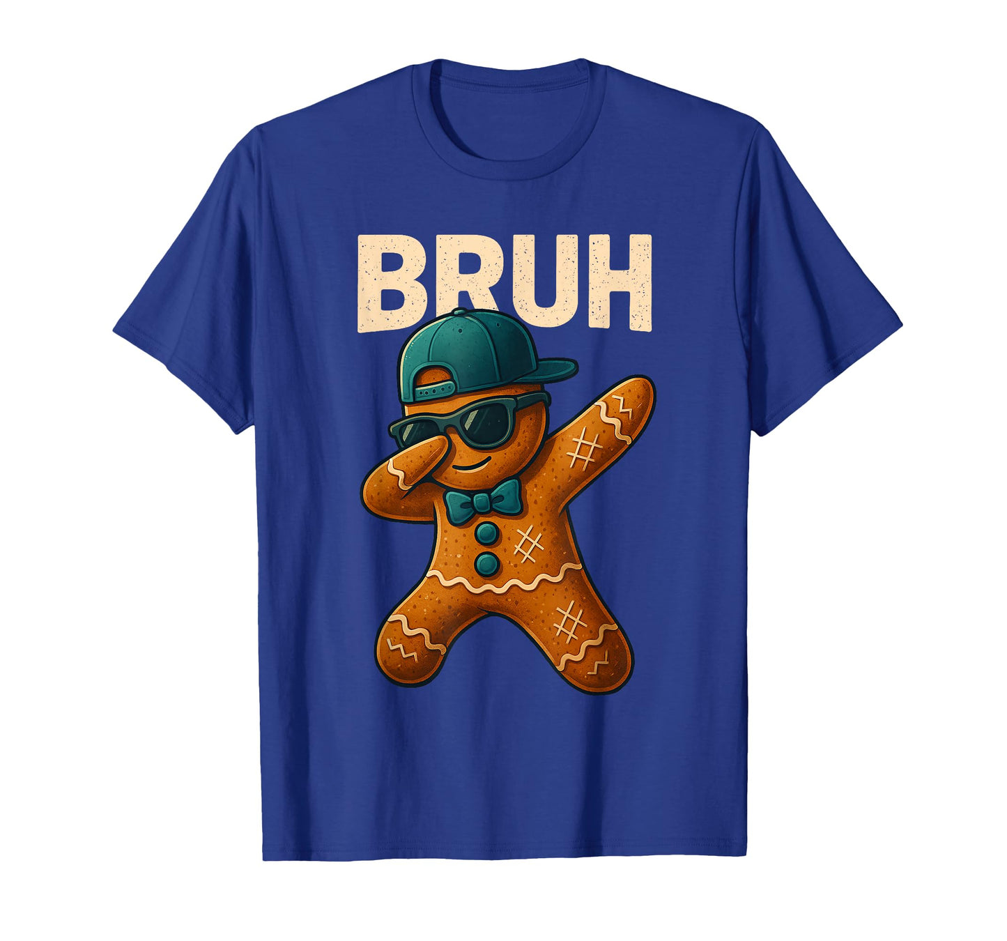 Dabbing Gingerbread Bruh Christmas Dab Teen Boys Toddler Kid T-Shirt