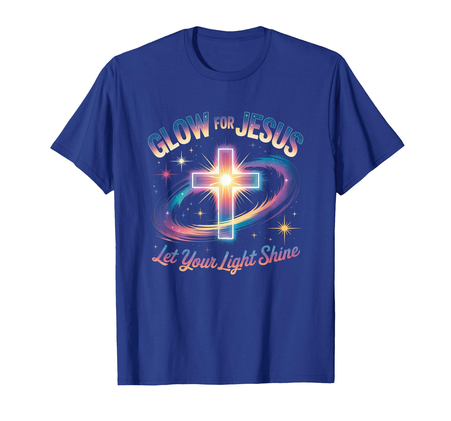 Glow for Jesus Tshirt Christian Faith Lion God Christianity T-Shirt