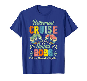 Vintage Retirement Cruise Squad 2026 Cruise Retiree Vacation T-Shirt