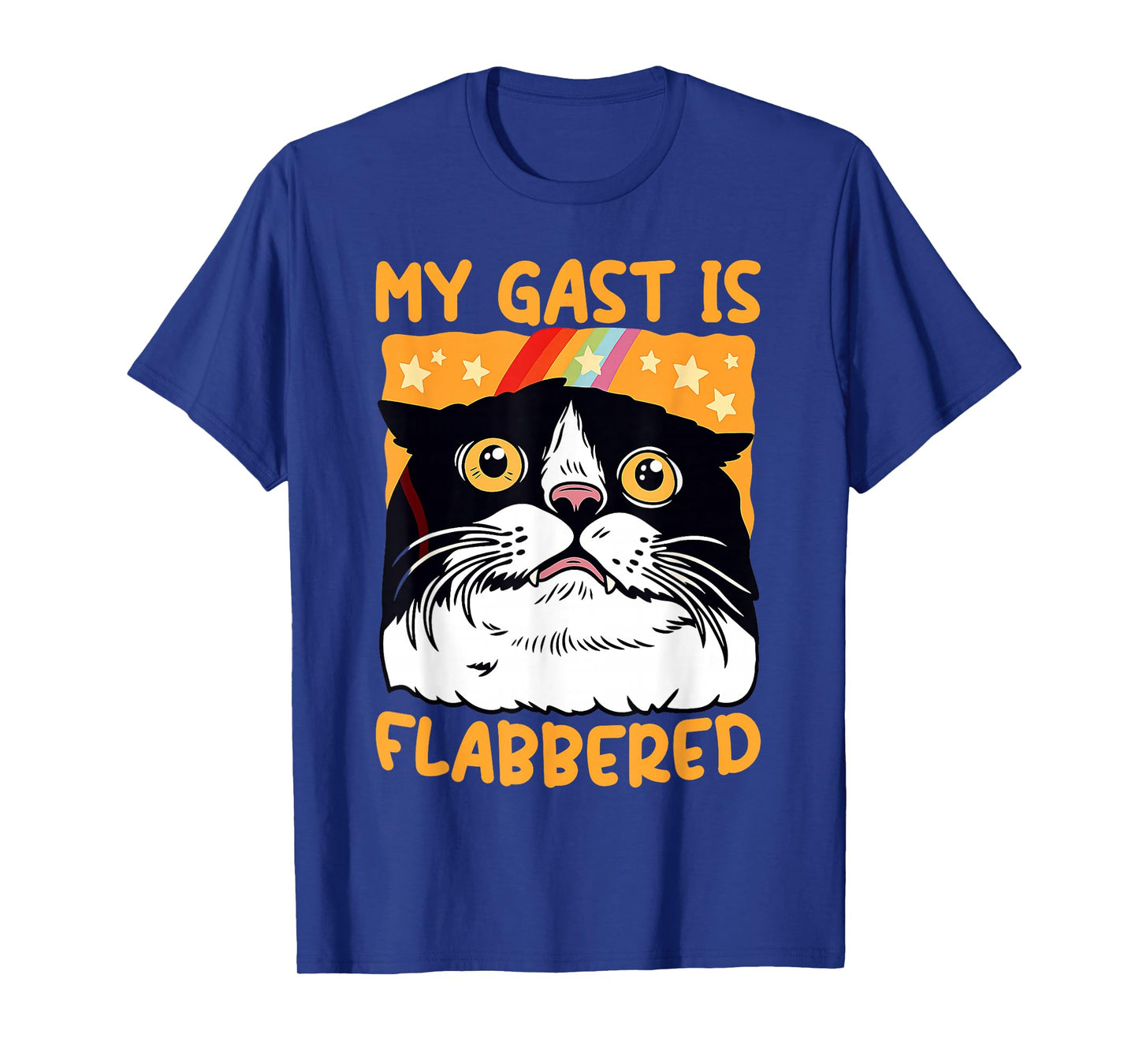Surprised Cat My Gast is Flabbered Funny Cat Viral Meme T-Shirt