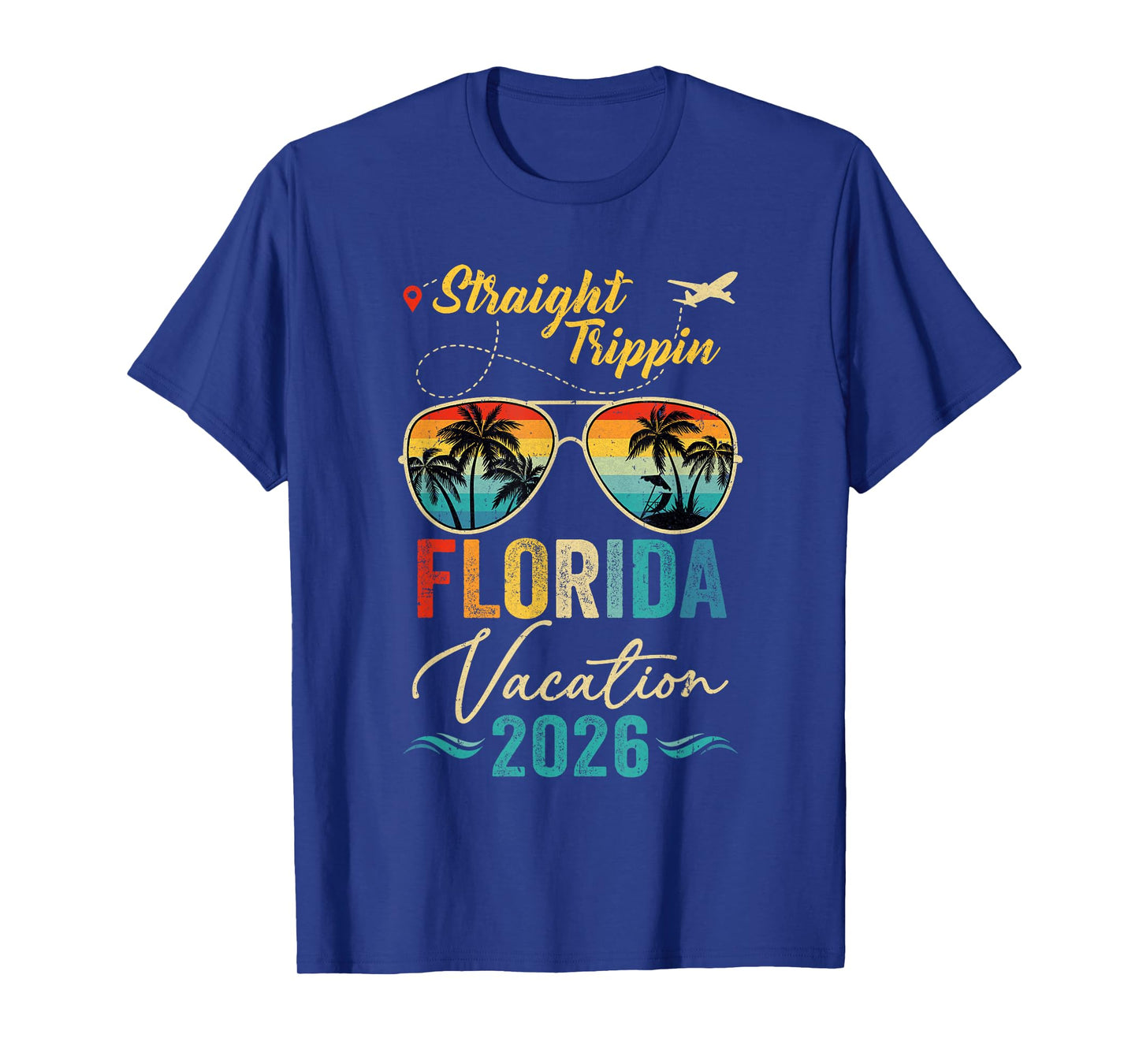 Straight Trippin Florida 2026 Family Summer Vacation T-Shirt