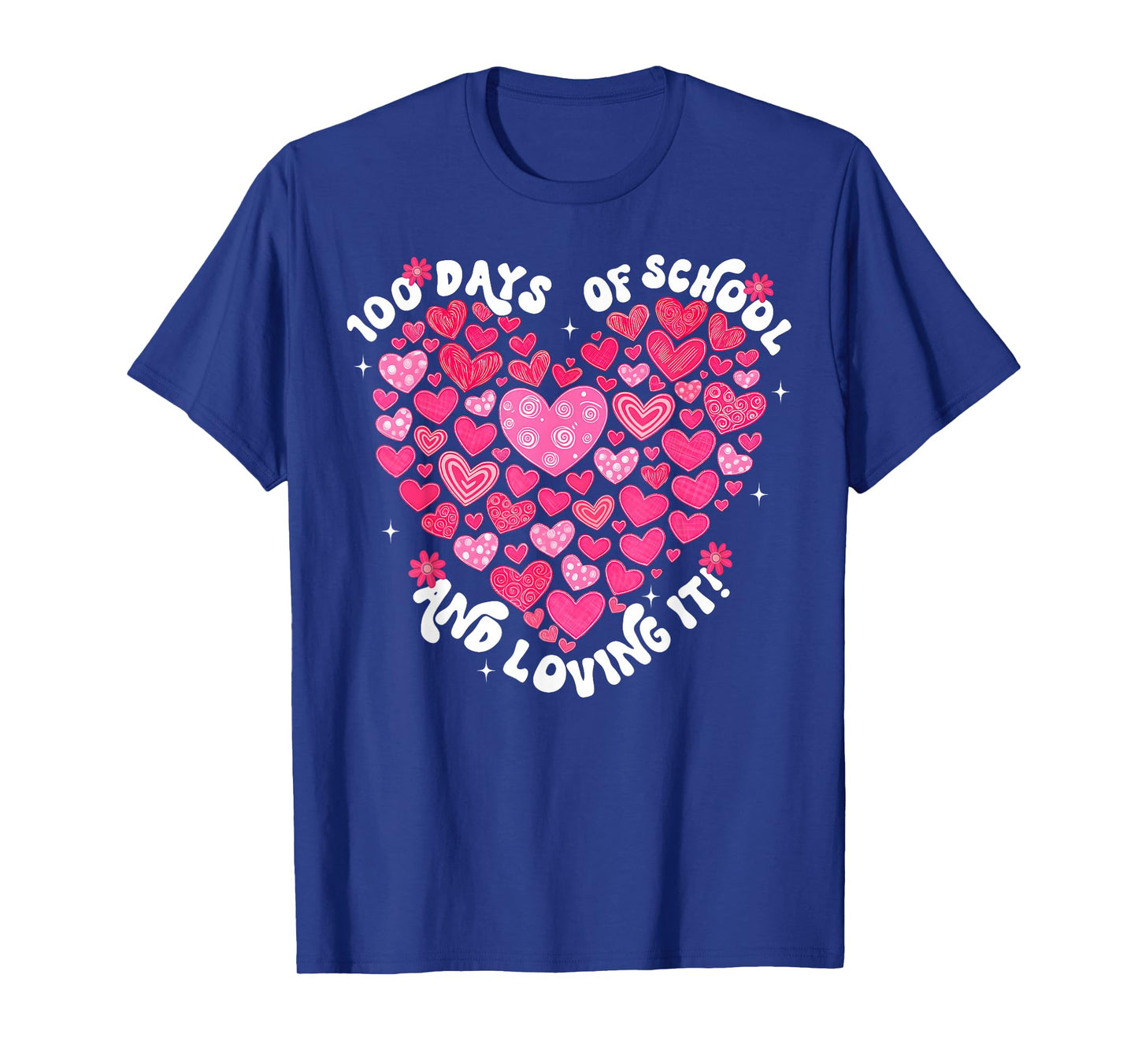100 Days of School and Loving It 100th Day Hearts Boy Girl T-Shirt