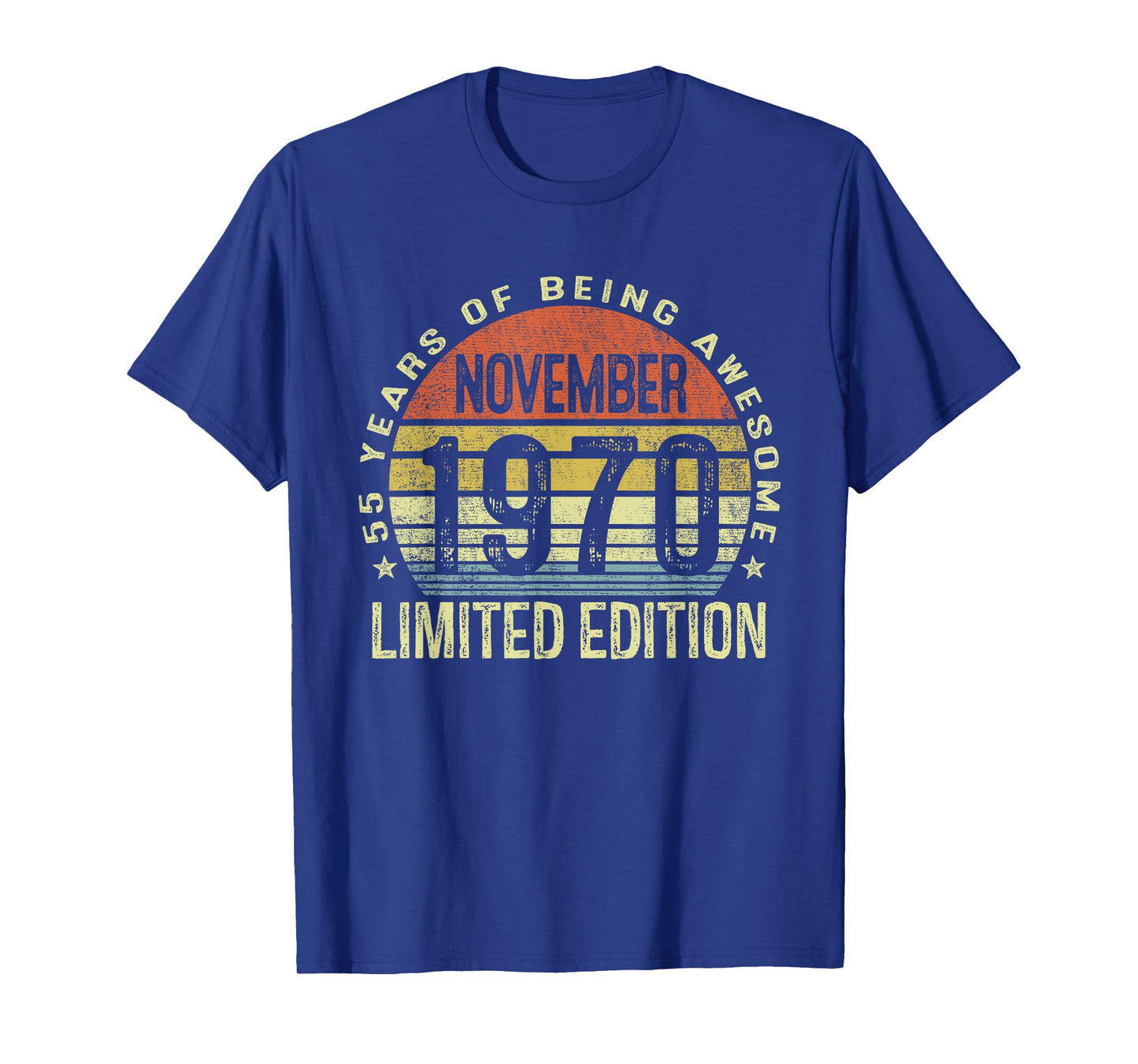 November 1970 55th Birthday Gifts for Men Women 55 Year Old T-Shirt
